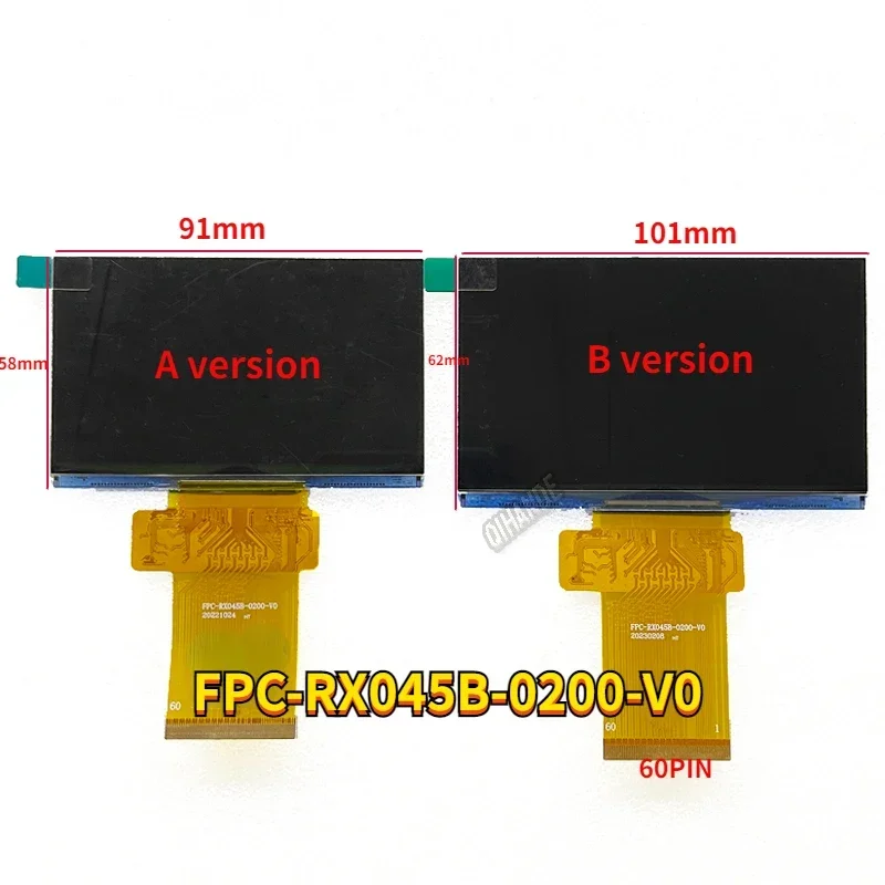 

New Matrix LCD Screen 60Pin FPC-RX045B-0200-V0 FPC-RX045B-0200 -V0 DIY RX040B-3500 LED Panel For Xnano X1 Pro Projector