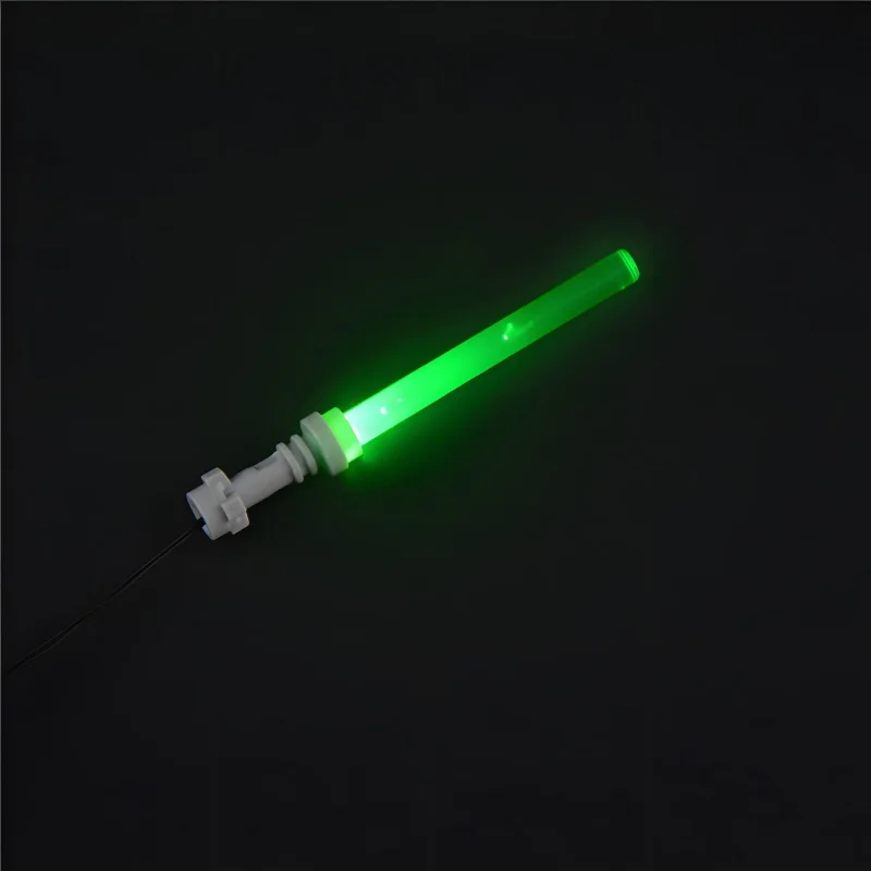 LYBMTWF-Mini Figuras Acessórios, 7PCs, Lightsaber, Plug USB, Building Block Toy, Acessórios Arma, Punho Cinza