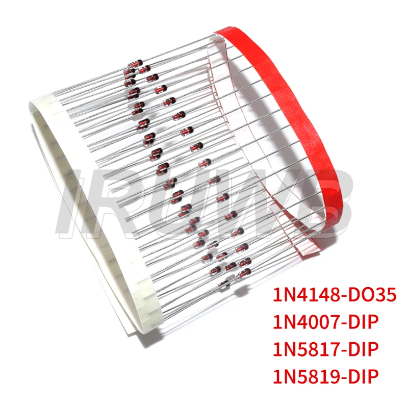 DO-41 DO-35 Fast Switching Schottky Diode 1N4148 1N5817 1N5819 1N4007 Rectifier Diodes Kit