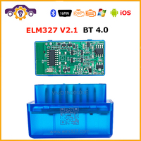 Newest OBD2 Auto Reader ELM327 V2.1 Bluetooth-compatible 4.0 Mini ELM 327 2.1 Scanner Car Diagnostic Tool For IOS/Android