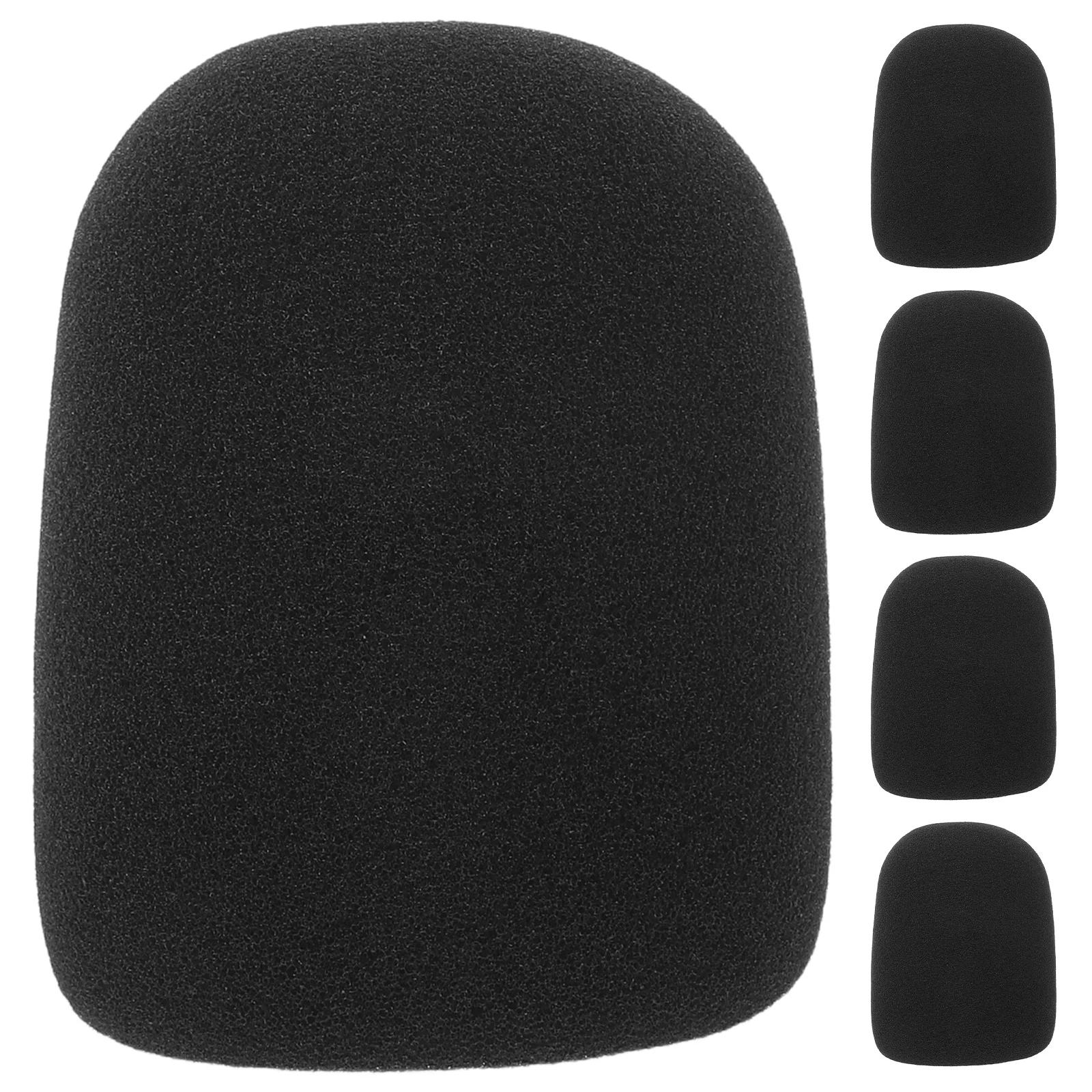 

5Pcs Microphone Windscreen Muff Universal Sponge Cover Noise Reduction Sleeve for Karaoke Streaming Recording Mic Wind Cover