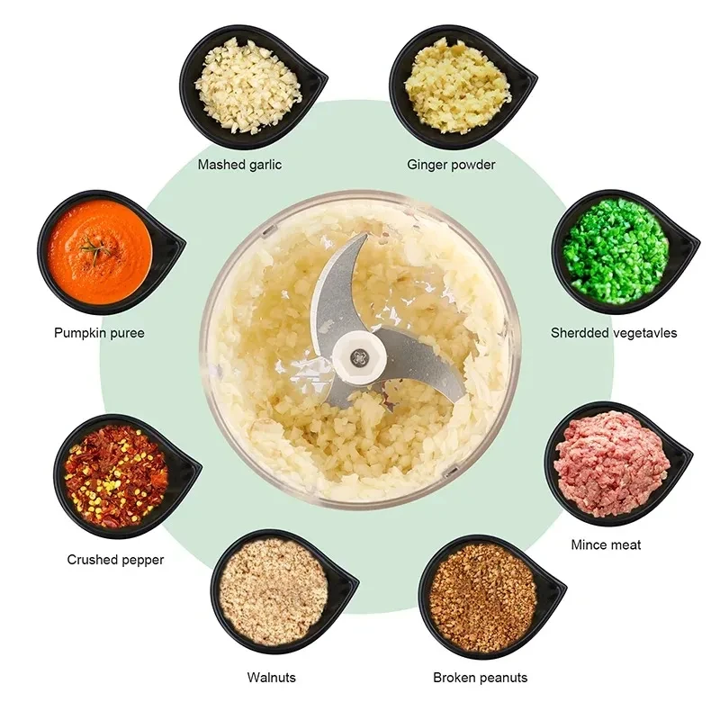 250/100ml USB Electric Garlic Chopper - Powerful Meat Grinder And Vegetable Crusher For Quick And Easy Food Prep Garlic Masher image 5