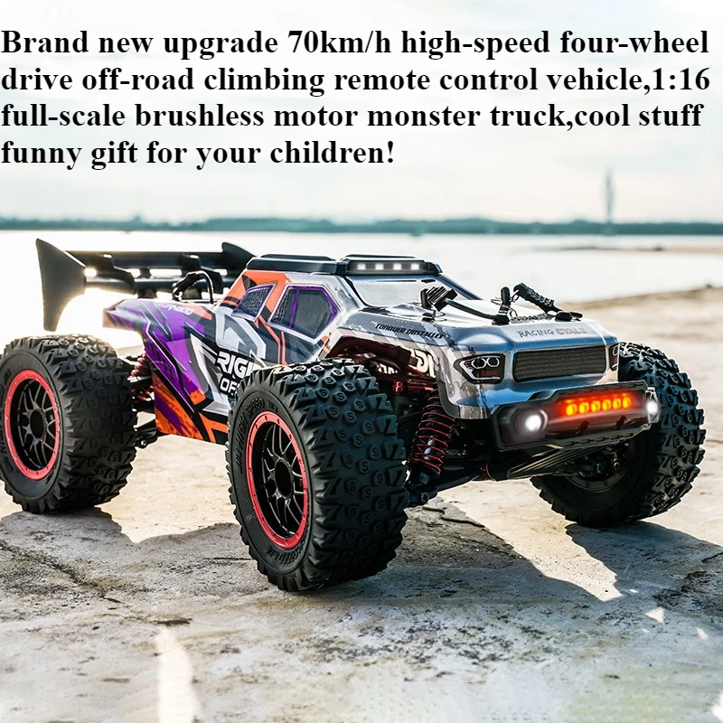 

Игрушечный автомобиль Kawaii, забавный подарок-70 км/ч, высокоскоростные 4WD радиоуправляемые автомобили для взрослых, 1:16, бесщеточный внедорожный радиоуправляемый грузовик, монстр-грузовик, игрушки для детей