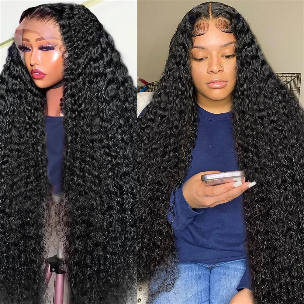 Loose Deep Wave Wig 13x4 13x6 HD Lace Frontal Wig Brazilian 30 32 Inch 4X4 Transparent Lace Closure Human Hair Wigs For Women