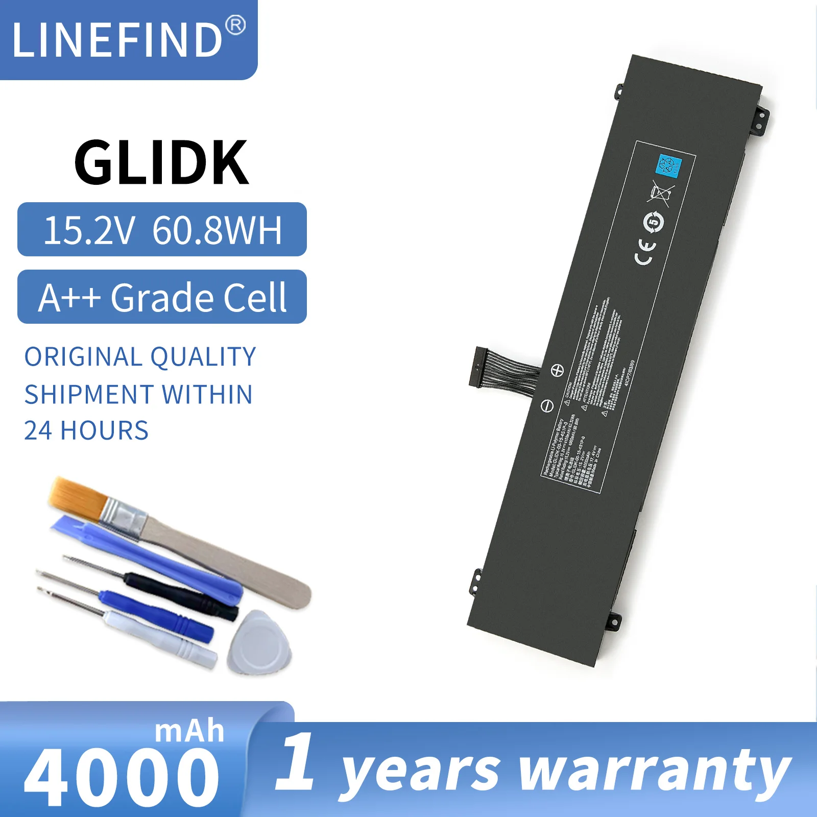 GKIDT-00-13-3S2P-0 GLIDK-00-15-4S1P Laptop Battery For XPG XENIA 15,XMG Fusion 15 XFU15L19,QC7,LAPQC71A 71B GDL7000