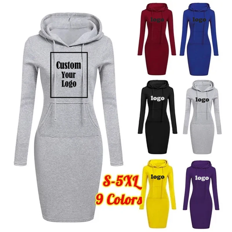 Mode Elegante Vrouwen Bodycon Jurken Pullovers A-Line Office Pocket Casual Aangepaste Lange Mouw Mini Jurk Slanke Jurk