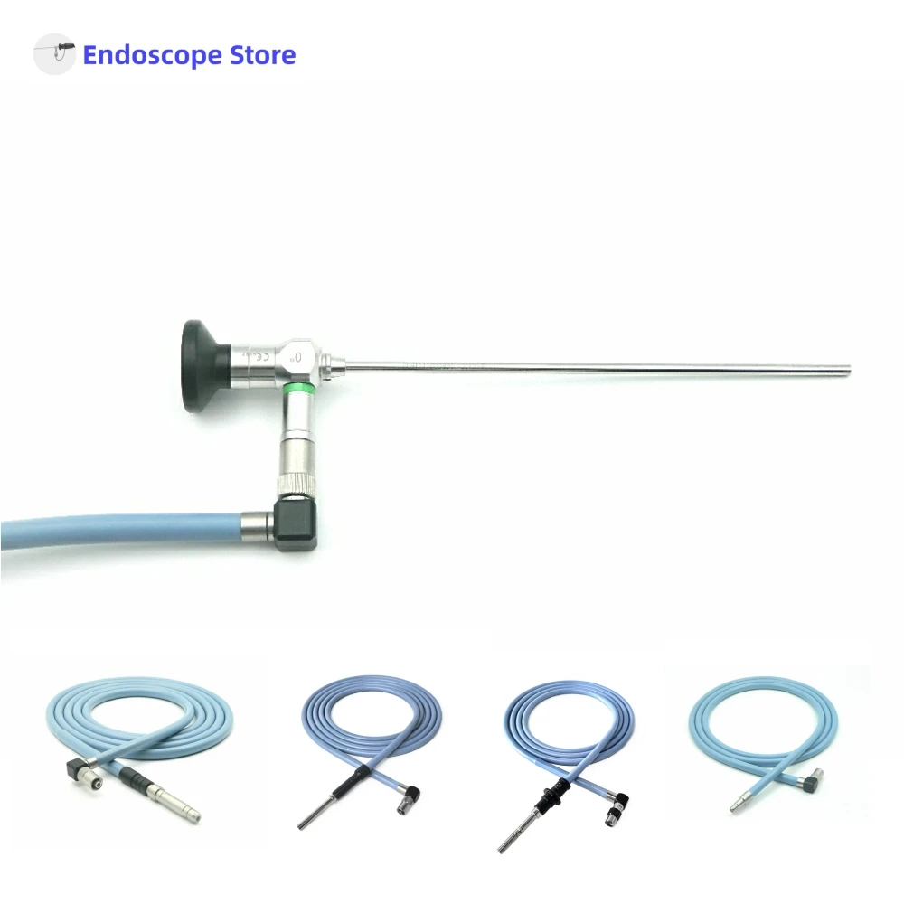 Medical Right Angle Adapter Laparoscopic Endoscope Light Source Optical Fibers Cables Fit Wolf Storz Stryker Olympus Interface