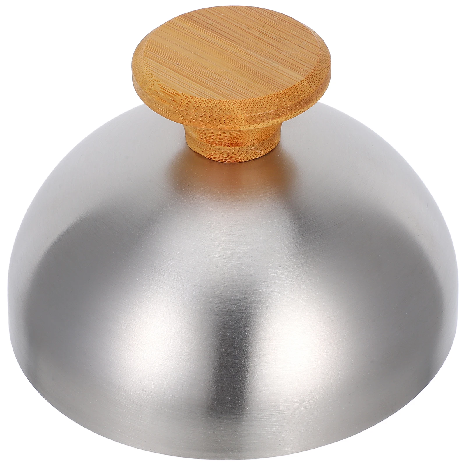 

Stainless Steel Food Cover Dome for Burger Melting Cheese Basting Compact Multi Functional BBQ Steak Dome Covers Food Protective