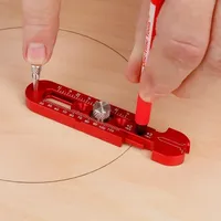 Woodworking Compass for Woodturners Bowls Lathe Work, 1pc scribing Circle ruler, Woodworking scribing Gauge Center Finder ruler
