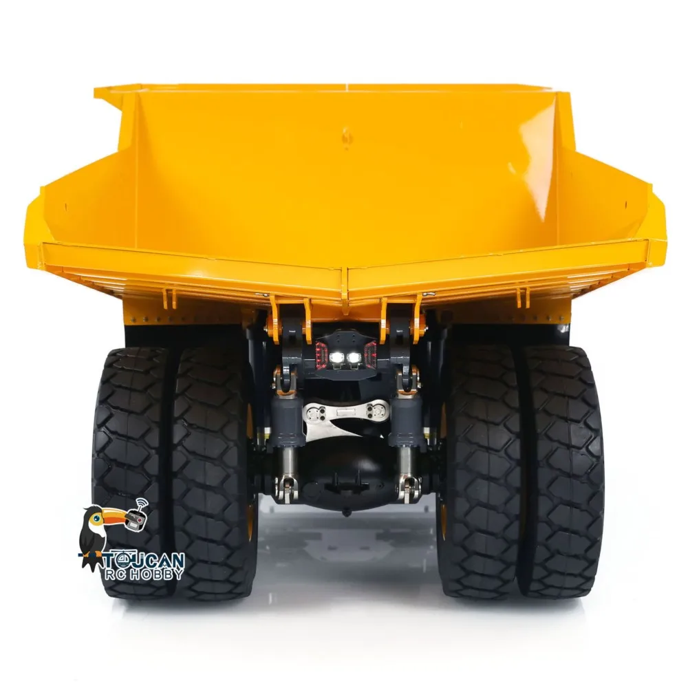 LESU R110E RC Metallo Idraulico Mining Camion Macchina Pesante 1/16 Telecomando Dumper Elettrico Ribaltabile Modello Luce THZH1306