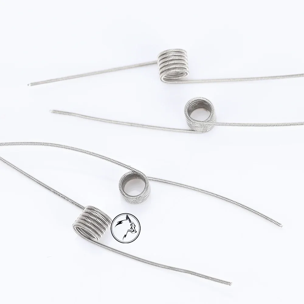 صندوق wolfcoolvape 1.35ohm MTL Clapton Coil 10 قطع - SS316L 30GA + 38GA سلك لرذاذ وخزانات RDA RTA Vape