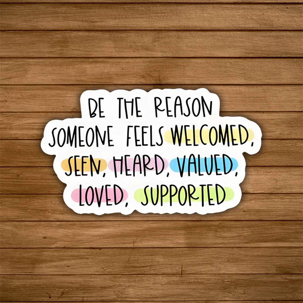 

10 PCS Be The Reason Sticker Inspirational Vinyl Decal For Laptops Water Bottles And Journals Support Care Motivational Quote