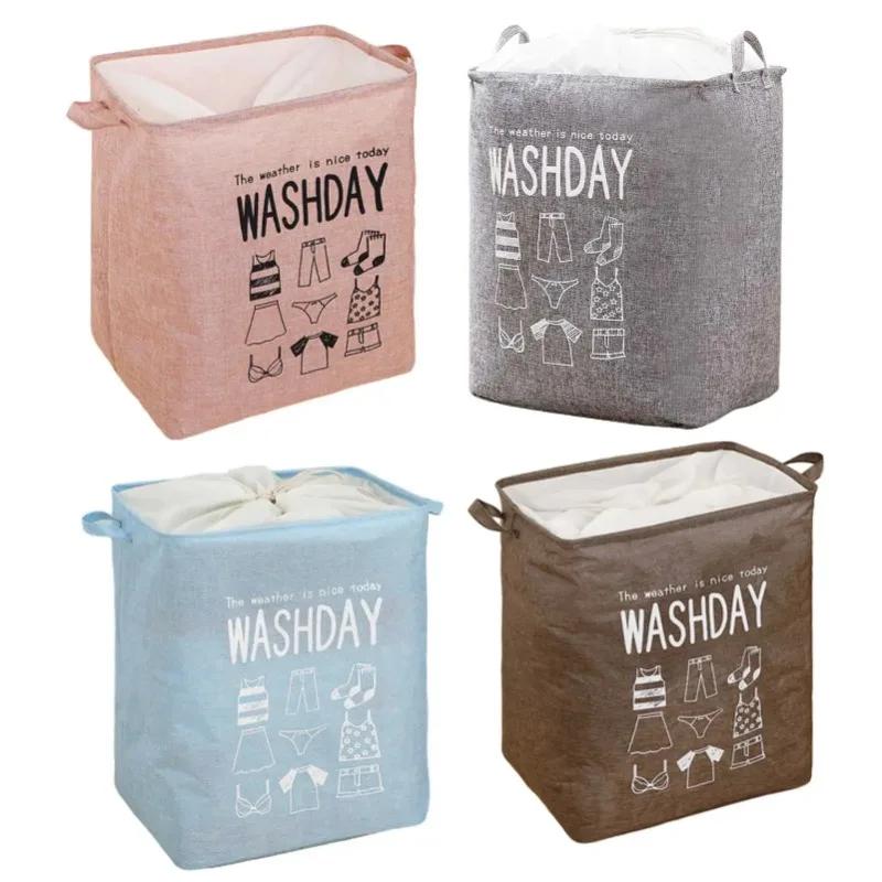 44*35*50cm Laundry Hamper Durable Fashionable Basket Bucket Storage Box #W0