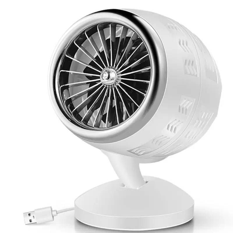 para ventilador de mesa turbina ajustável inclinação 5-20 ° rotativa usb recarregável doméstico dropship