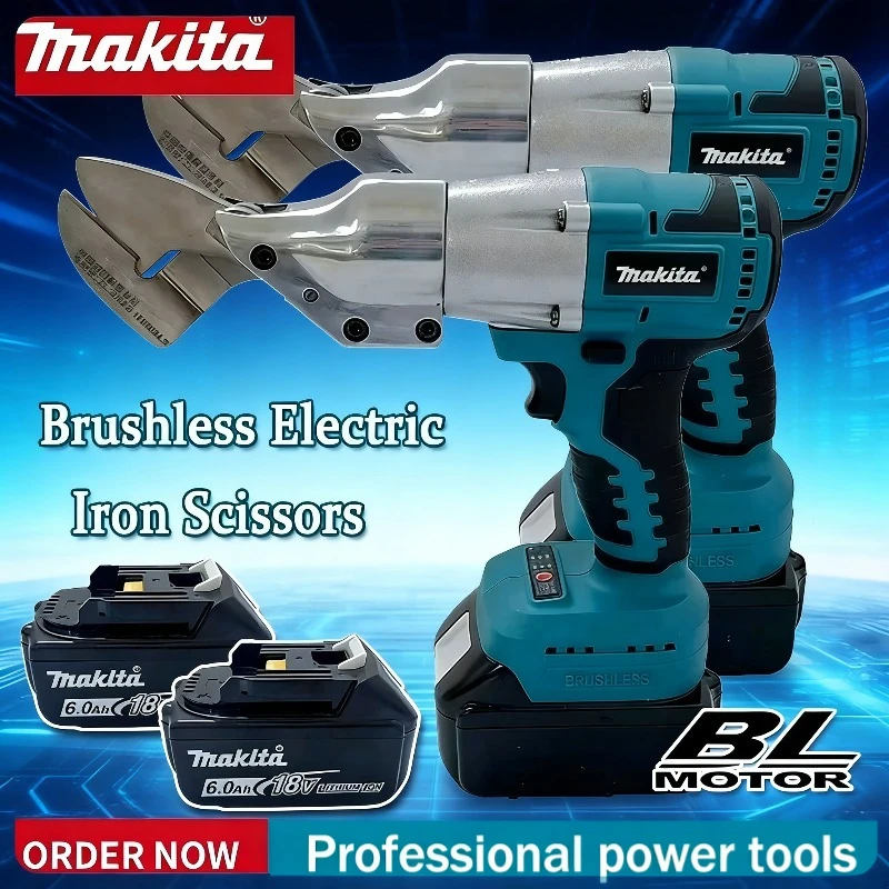 

Makita Electric Brushless Iron Scissors Machine Rechargeable Professional Metal Cutting Tool Sheet Shear Cutter 18V Power Tools