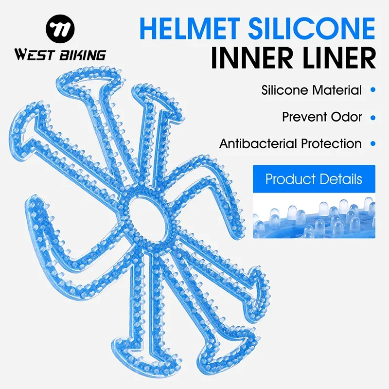 WEST BIKING Anti-deformation Helmet Liner Pad For Men Women Helmet Safety Cap Breathable Soft Silicone Liner Cycling Accessories