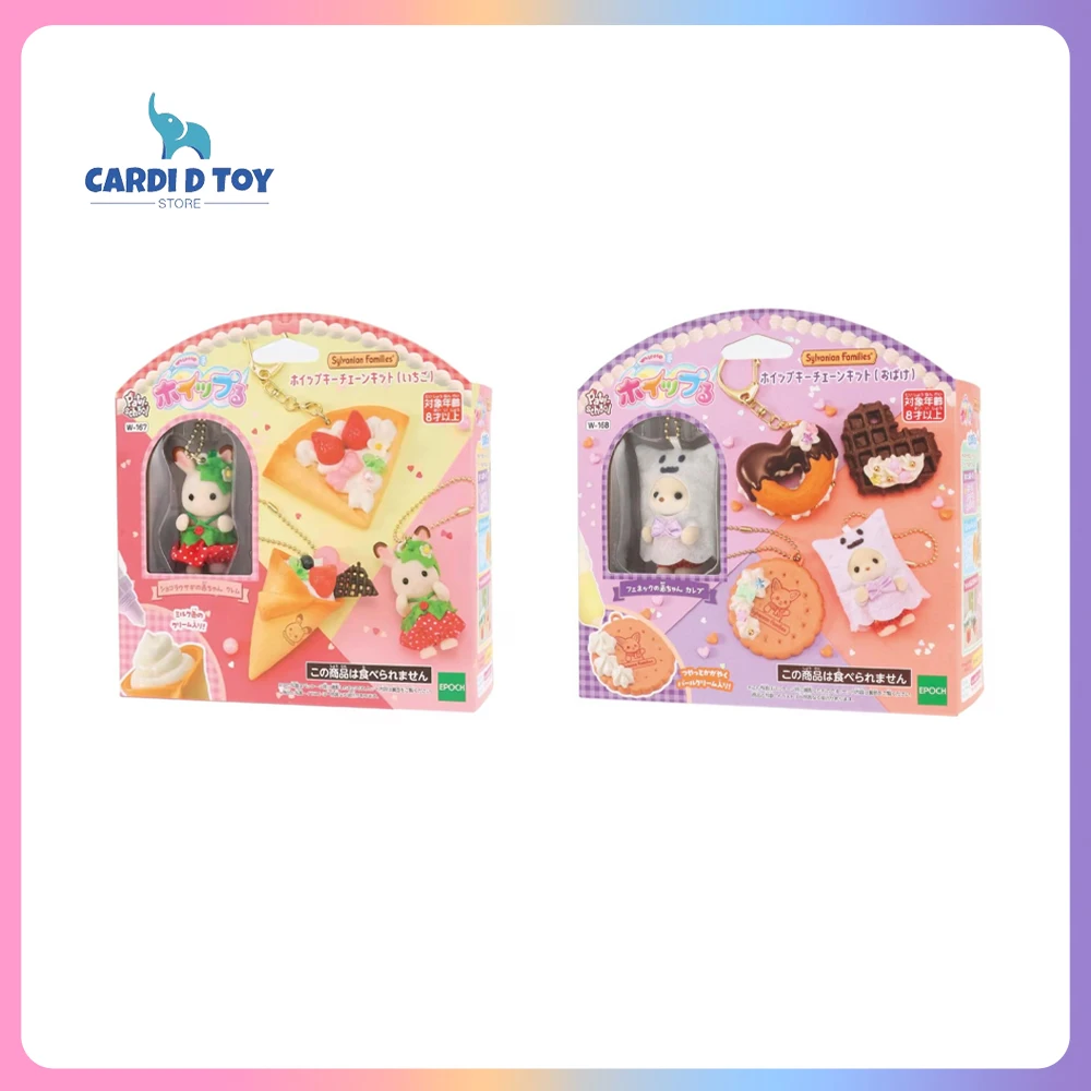 Nieuwe Originele Sylvanian Families Fantasiespel Ghost Halloween Donut Model Aardbei Chocolade Bunny Meubels Speelgoed Cadeau Speelgoed