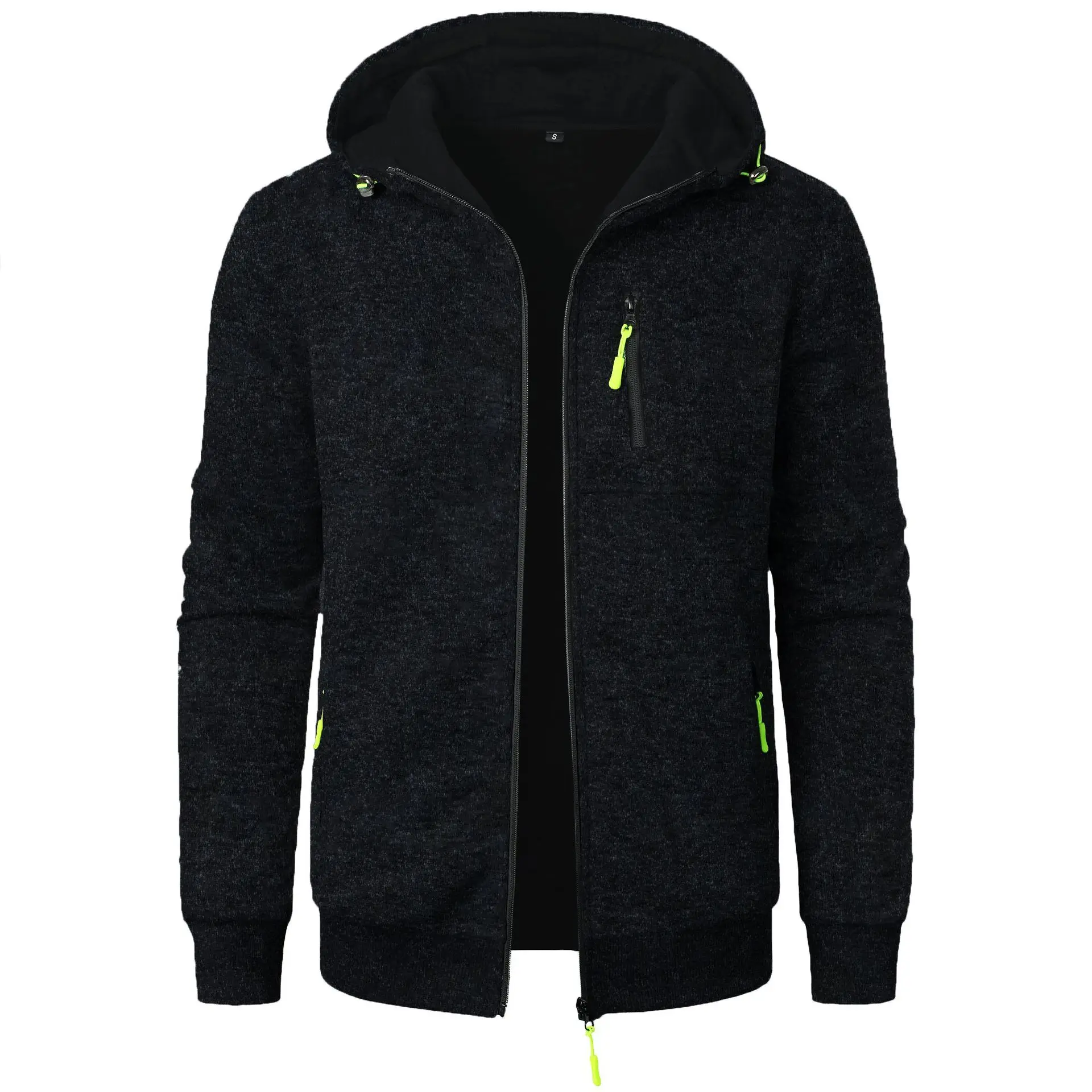 King Billion Men's Knit Hooded Baseball Jacket 7