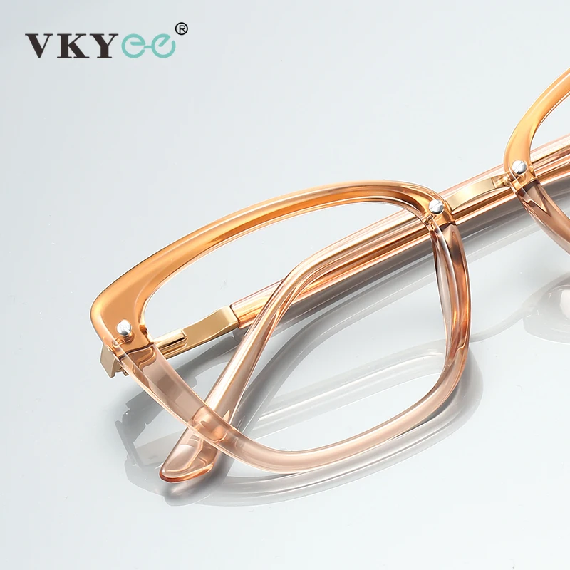 

VICKY Minimalist Cat-eye Fashionable Unique Design Women's Reading Anti-blue Light Eyewear Customizable Prescription PFD2220