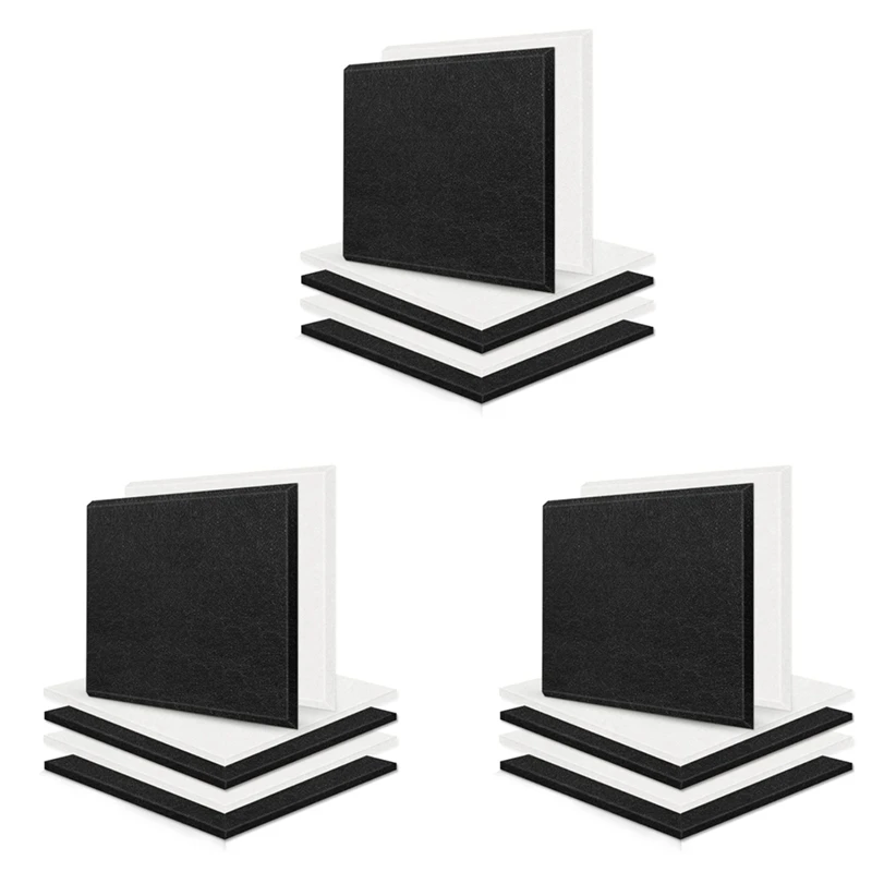 18 Pack Acoustic Panels High Density Soundproof Wall Panels Sound Absorbing Tiles For Recording Studio,Ceiling,Office