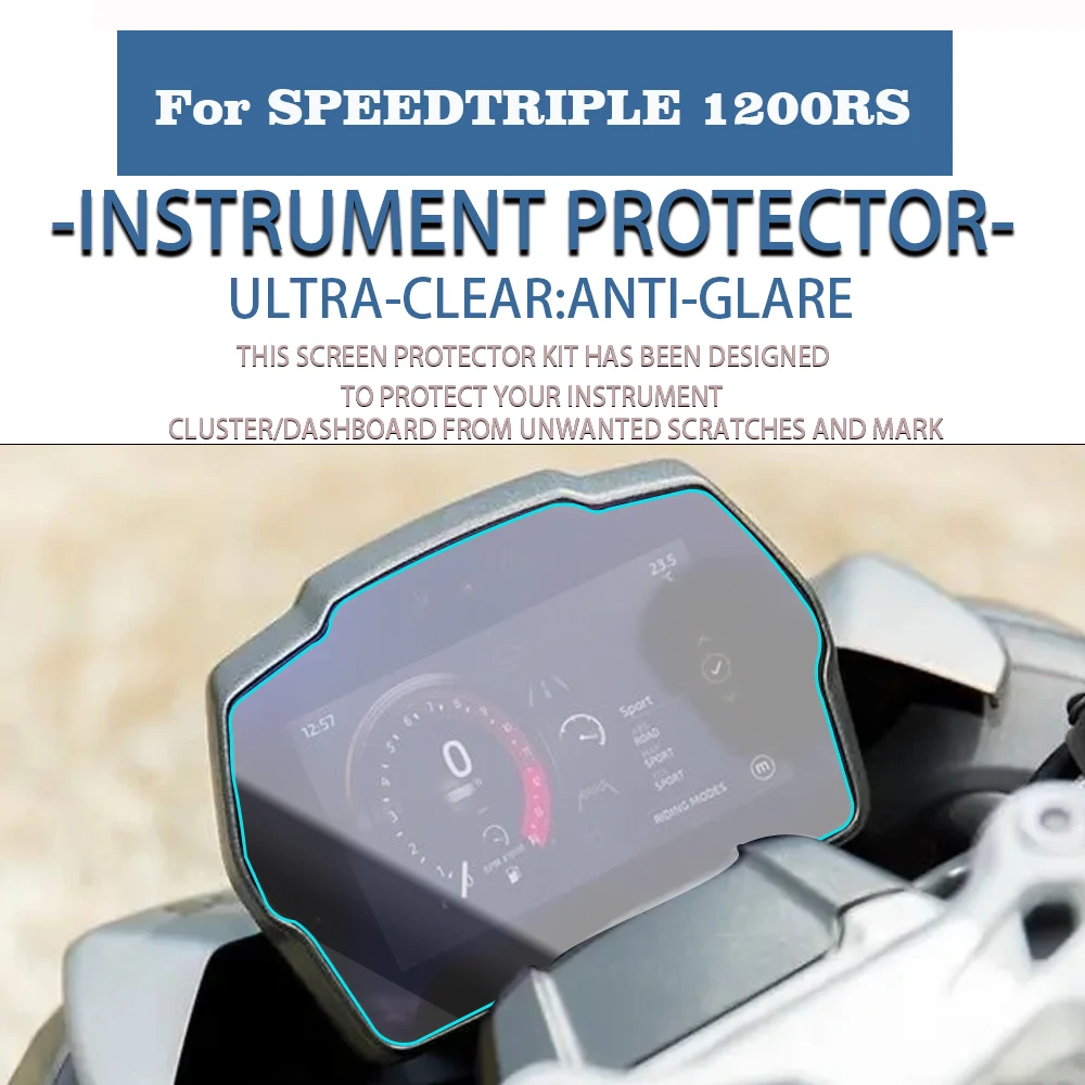 Film de protection d'écran pour moto, pour Triumph Speed Triple 1200 RS/RR sous RS RR 2022 2023