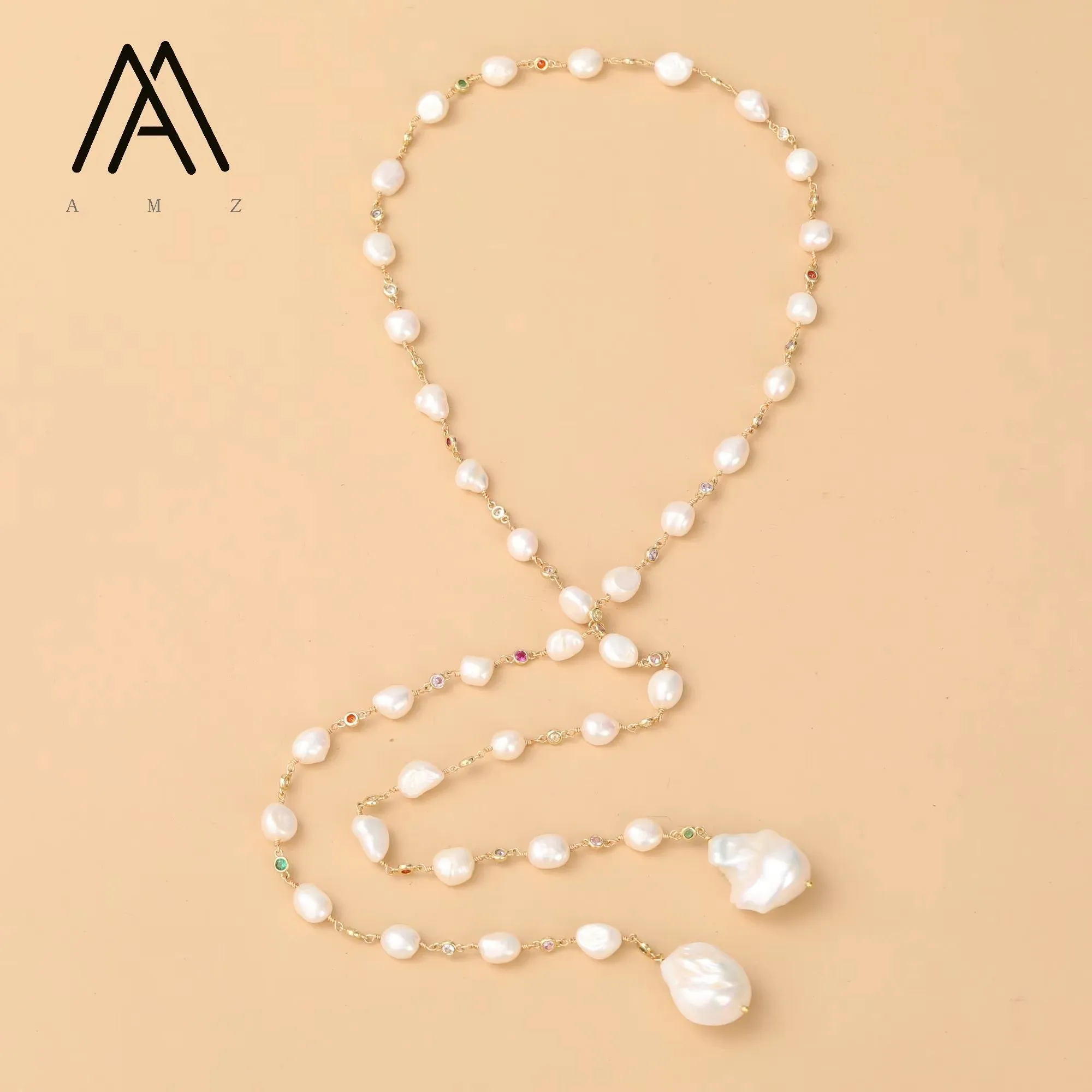 baroque-necklace-with-colorful-zircon-natural-freshwater-pearl-stone-jewelry-necklaces-suit-wed-party-for-women-gift