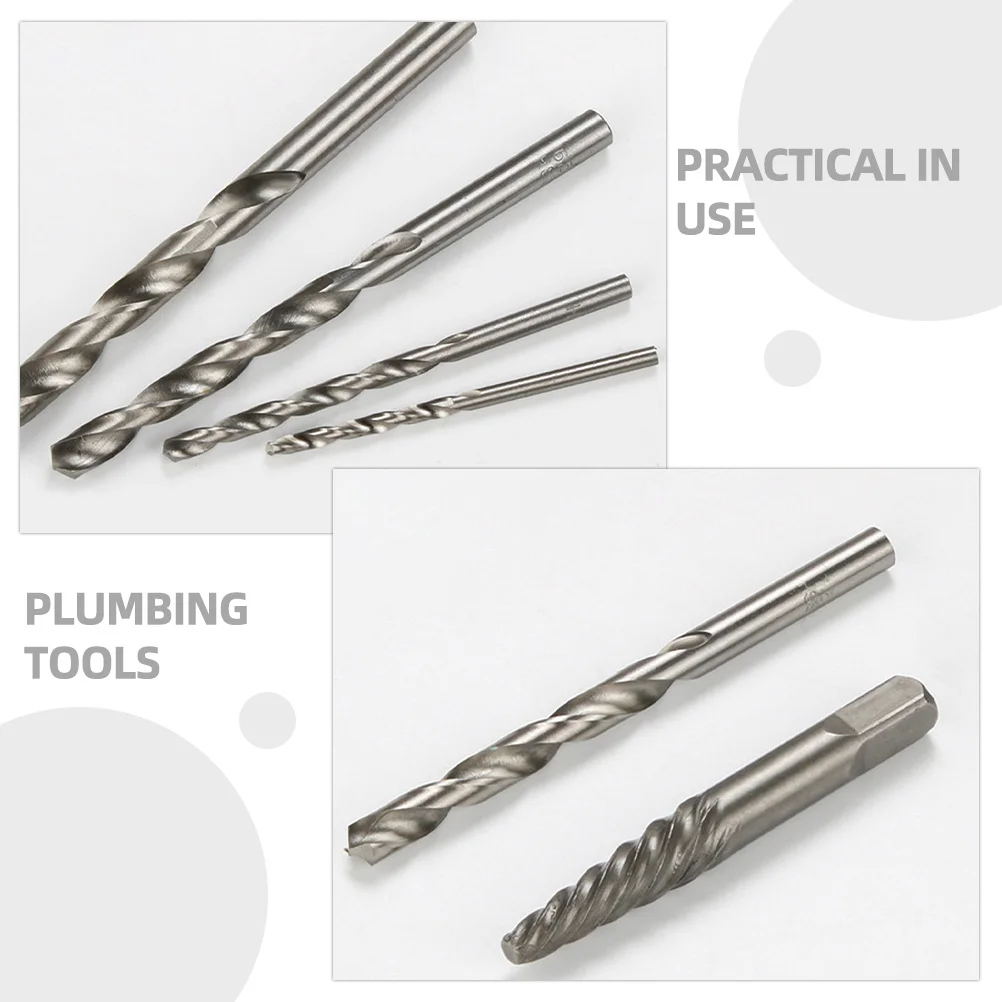 

1Set Water Screw Remover Set Damaged Bolt Remover for Various Sizes of Screws DIY Projects Plumber Tools Bolt Extractor Kit