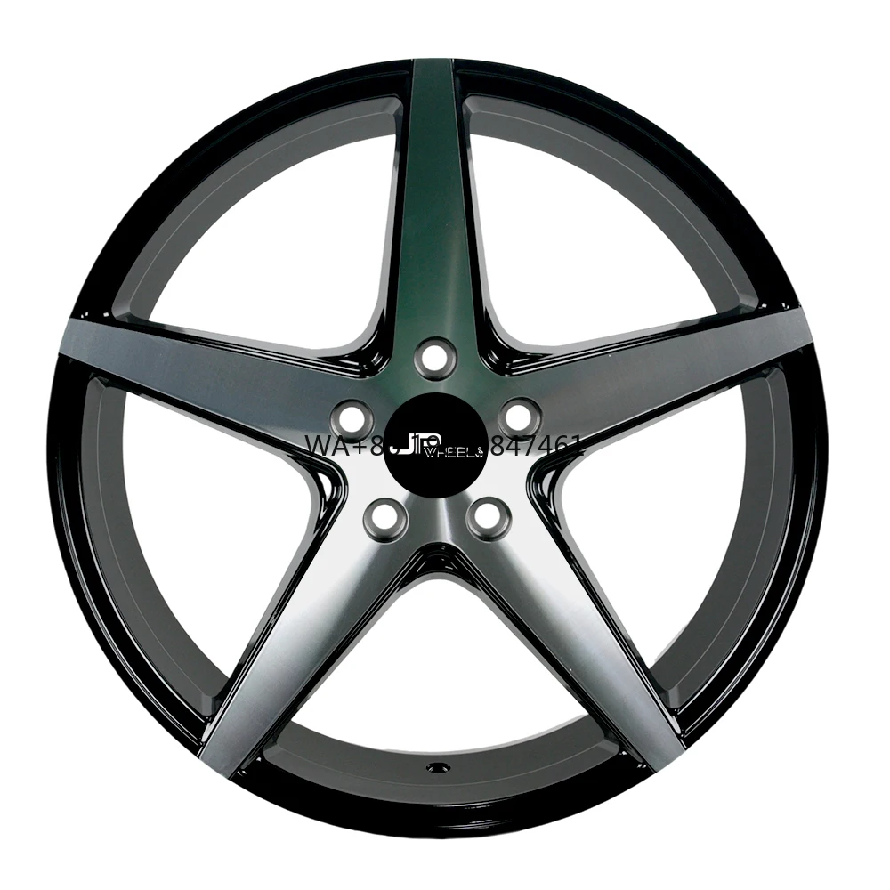 

Литые диски JPwheels: самые популярные, черные, с пятью спицами, 4x100, из алюминиевого сплава, 18 дюймов; автомобильные диски 17 дюймов, 5x114.3 # M1113