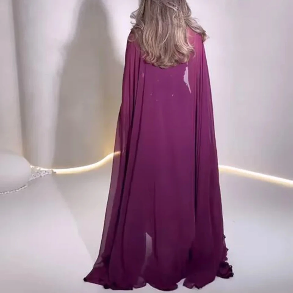 فستان سهرة كلاسيكي أنيق مخصص بدون حمالات 2 في 1 مطرز بسيط كابا 2025 طول الأرض فساتين حفلات #4