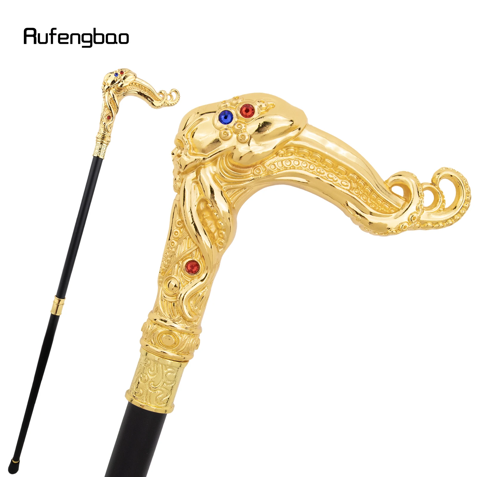 yellow-skull-octopus-fish-squid-walking-cane-diamond-cane-decorative-stick-decorative-cosplay-and-parties-for-cosplay-party