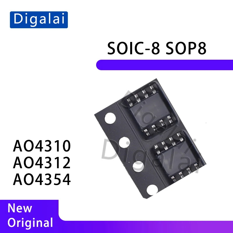 Compact MOSFET 3pcs Kit AO4310 AO4312 AO4354 for Space-Sensitive Design Small Power Supply General Circuit Repair