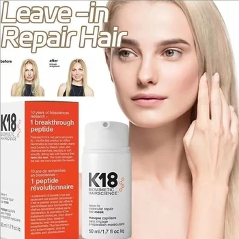 K18 150ml 50ml Leave-In Molecular Repair Hair Mask Deep Conditioning Keratin Treatment Soften Hair Smoothing Healthy Hair Care