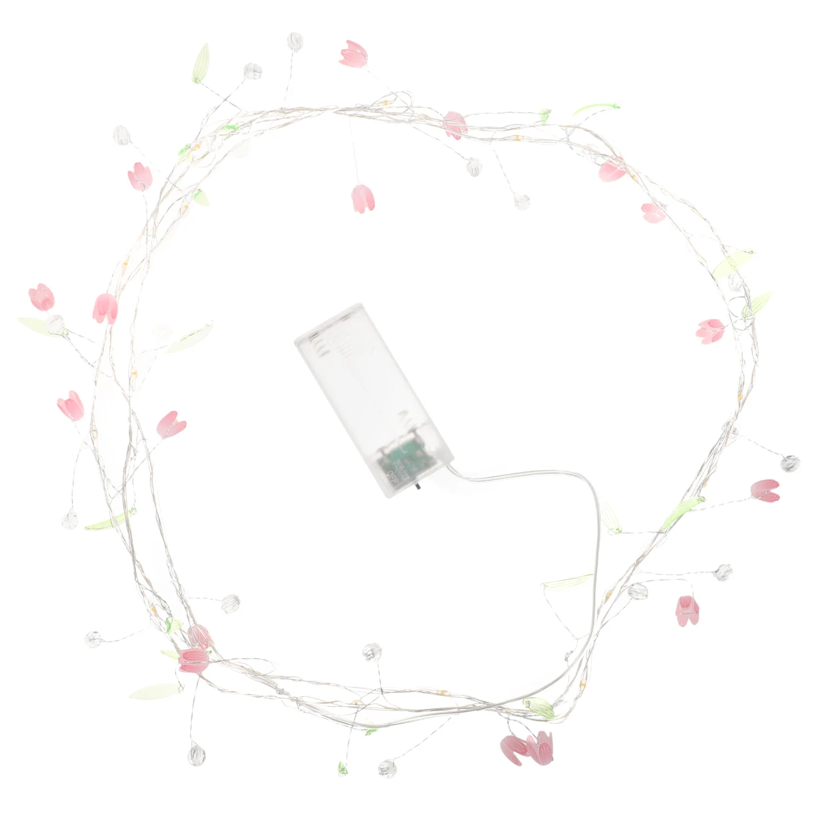 سلسلة توليب تعمل بالضوء، لوازم الحفلات، مادة الأسلاك النحاسية، ديكور عملي للإضاءة الداخلية #3