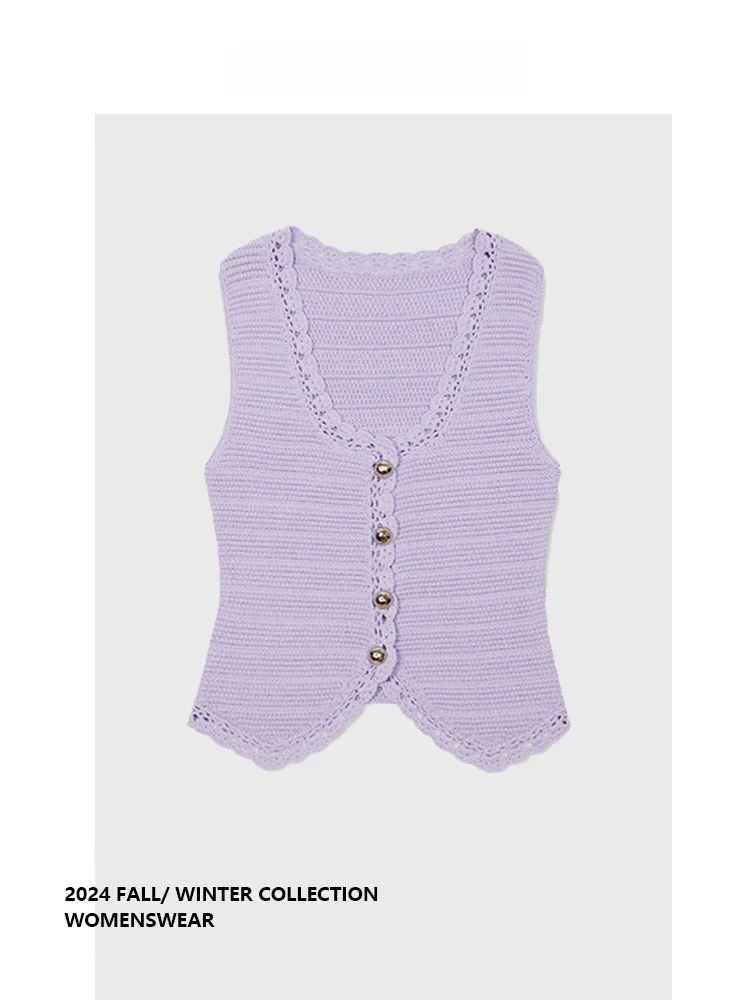 

Тонкий вязаный свитер-жилет Forever 2 Design для женщин, модный повседневный осенний топ, верхняя одежда Little Fra...