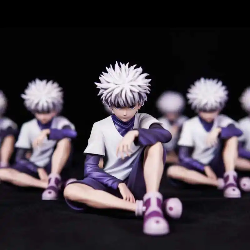 【In-Stock】Hunter×Hunter Anime Figures GON·FREECSS and Killua Zoldyck Figure Sitting GK Figurine Model Statue Ornament Toy Gift