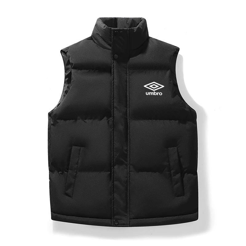 UMBRO Men Vest Windproof Vest Men Jacket Sleeveless Vest Winter Jacket Casual Coat Men down Cotton Warm Thicken Waistcoat Thick