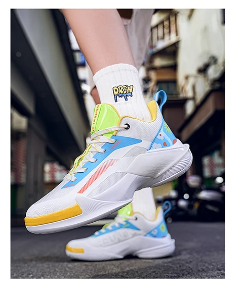 Professional Basketball Shoes for Men 2025 Low-Top Leather Sports Shoes Practical Type