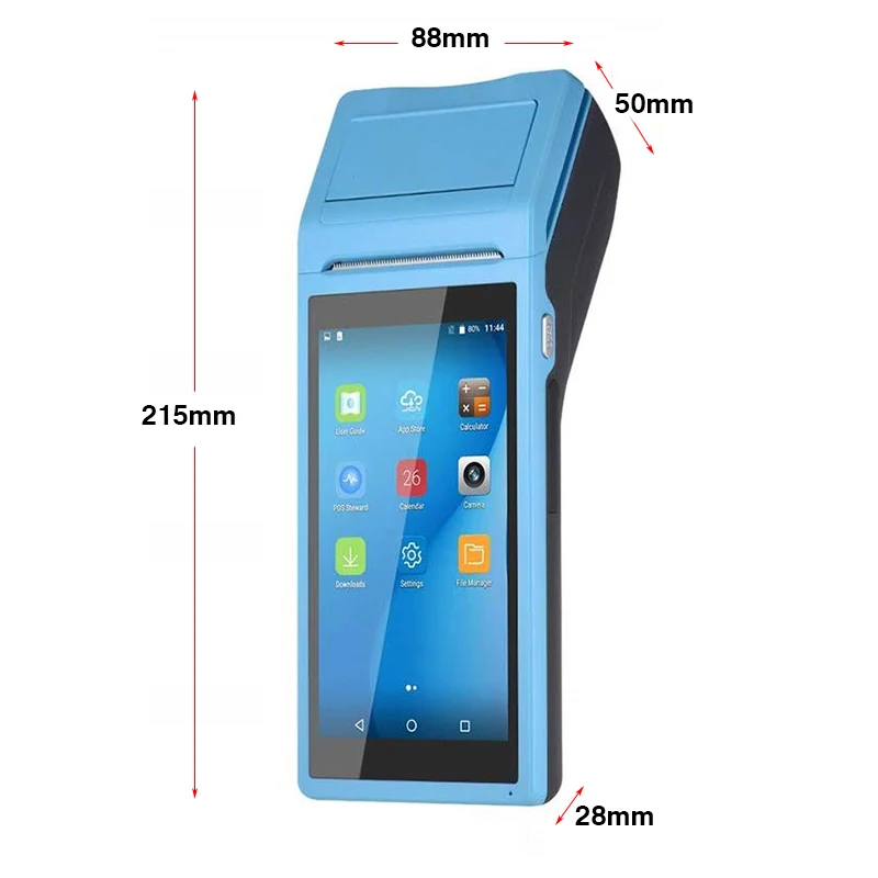 HW NETUM P58-S1 PDA Android POS Terminal Receipt Printer Handheld Bluetooth WiFi 3G Data Collector Portable All-in-One