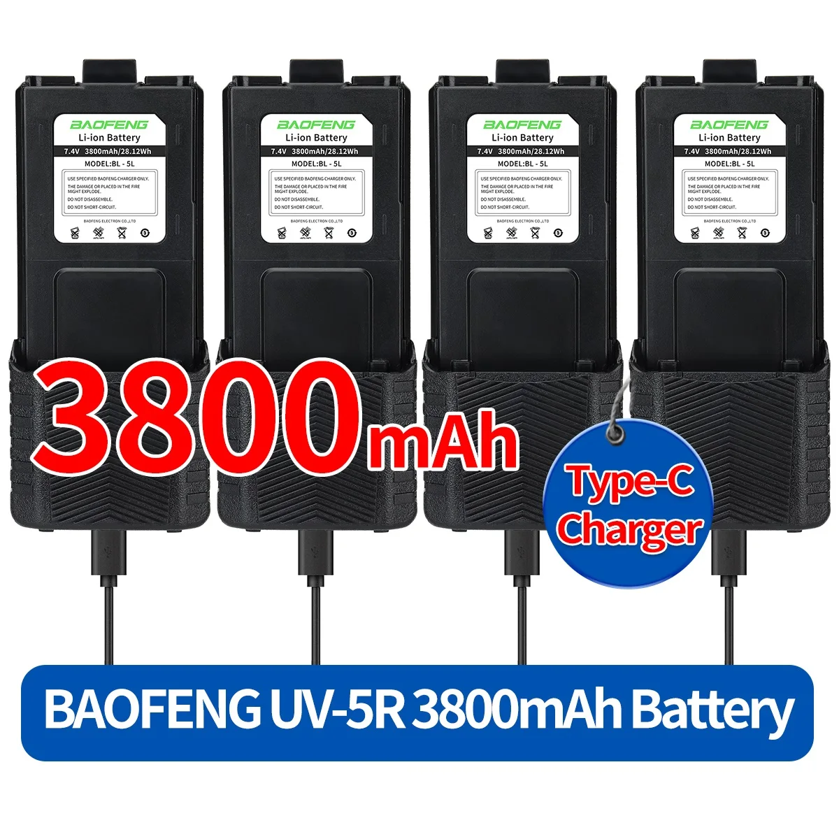 4Pcs Baofeng UV-5R … - image