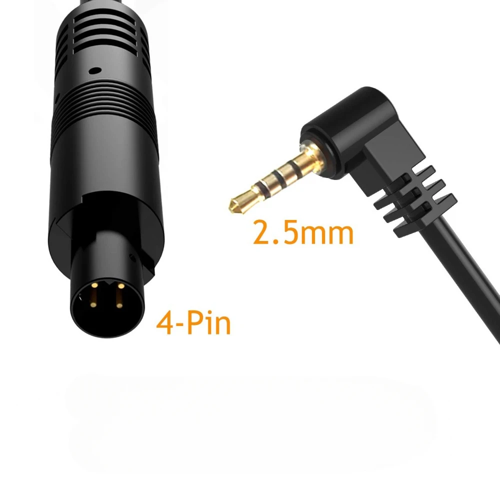 Dash Cam Rear View Camera Cable Pure Copper Thicker Shield 2.5mm To 4Pin Mirror Dash Cam Rear Camera Extension Cord