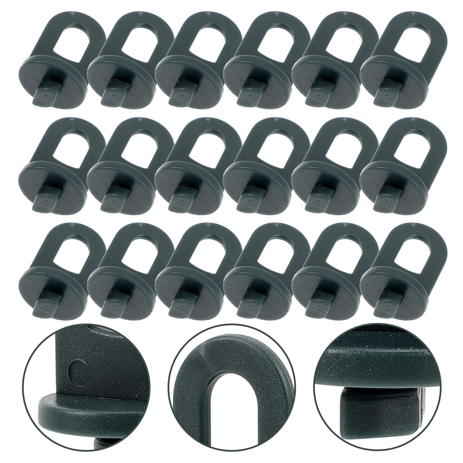 

50 Pcs Greenhouse Hooks Plant Pot Hangers Durable Plastic Garden Tools Flower Clips Oversized Fasteners Hanging Pots