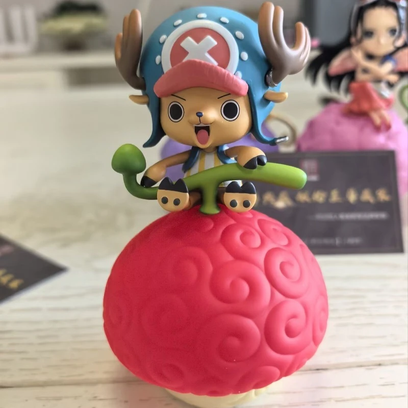 

12CM Anime One Piece Devil Fruit Series Nightlight Gear 5 Luffy Ace Chopper Robin Boxed Figure Set