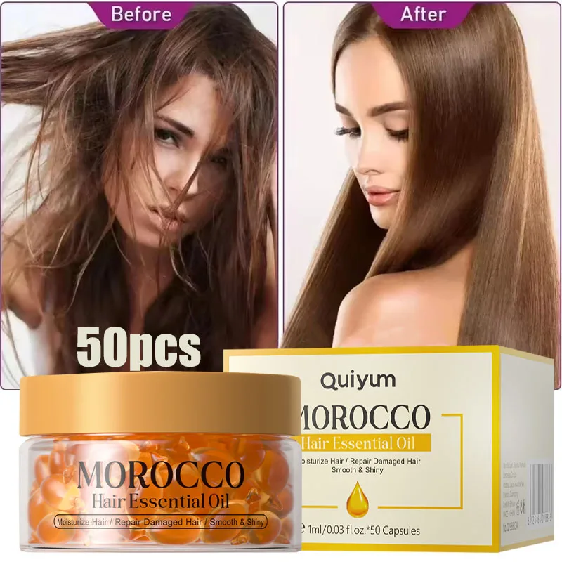 

Magic Hair Vitamin Capsule Keratin Oil Fast Restore Hair Soft Smooth Shiny Deep Moisturizer Frizzy Dry Scalp Hair Care Products
