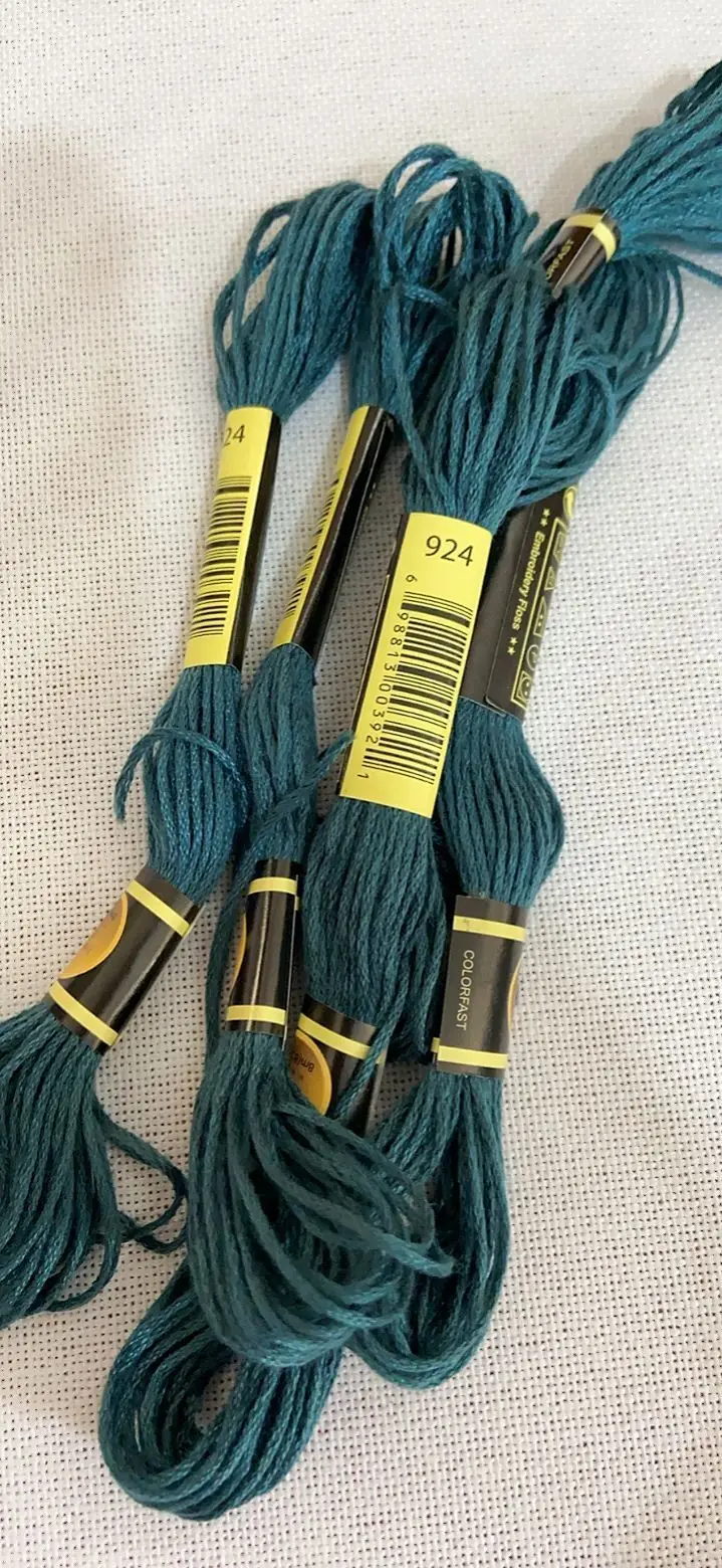 Fil à broder au point de croix pour débutants, bricolage, bracelet artisanal, modules 8M, sans anticorps, arc-en-ciel, DMC CODE 924, 10 pièces/LOL