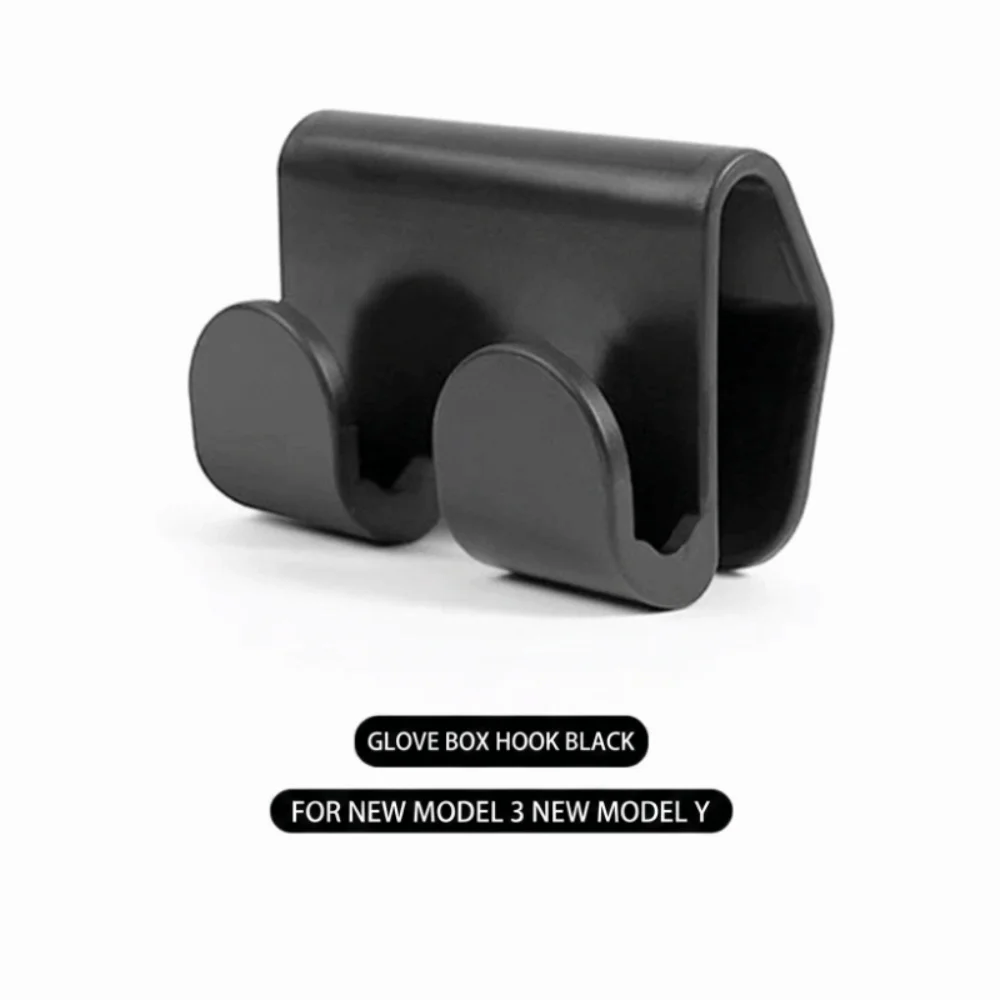Durable ABS Glove Box Hooks Non-Slip Heavy Duty Car Purse Holder Easy Install Bag Hooks for Tesla Model 3 Model Y Car