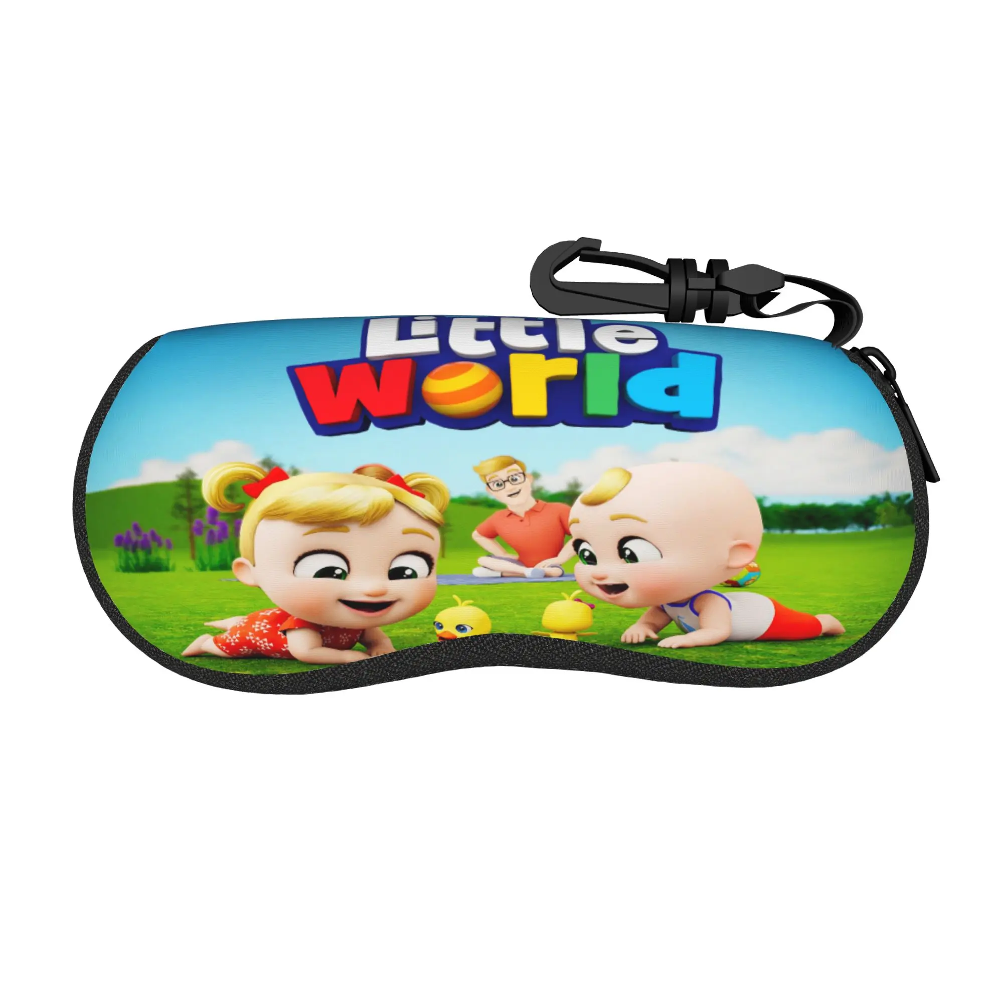 Harajuku Little World cartoon anime Glasses Case Student Zipper  Reading Storage Box Ins Style Sunglasses Box