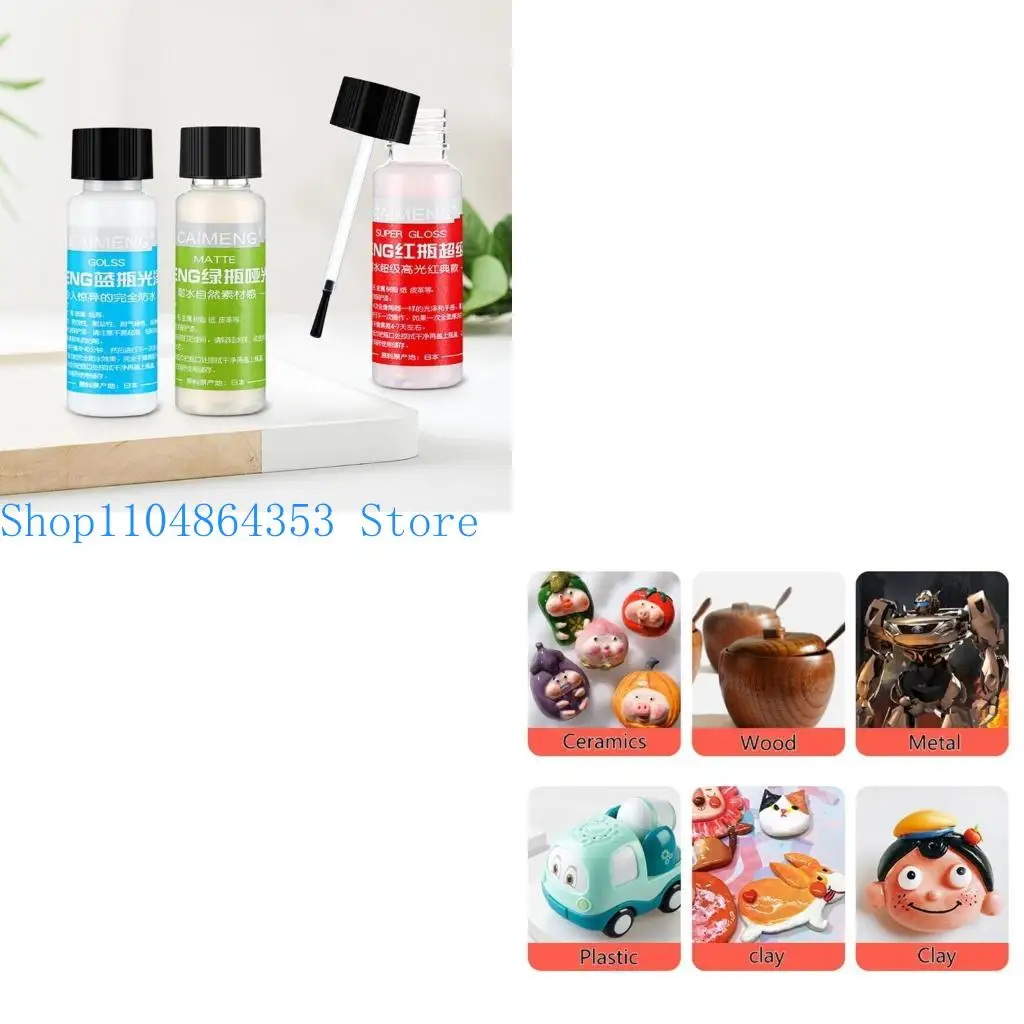 

High Gloss Finish Coating for Stone Resin Clay Ceramic Crafts Eco-friendly Gloss Protective Topcoat Matte Finishing