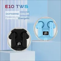 TWS E10 Wireless Mini Earbuds LED Power Digital Display Headset Stereo Sound Fone Bluetooth Headphones for smartphones
