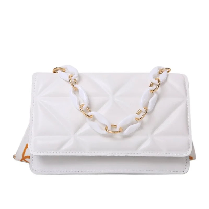 For Handbag Bag Trendy Chain Woman Texture Single Shoulder Crossbody High-Quality Messenger Versatile Luxury High-Gradeexquisite
