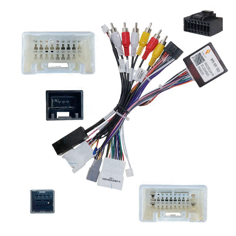 Adaptateur de câble d'autoradio, faisceau de câbles, lecteur multimédia, prise de connecteur d'alimentation pour Mitsubishi ASX Triton Pajero Lancer Outlander 34 Adaptateur de câble d'autoradio, faisceau de câbles, lecteur multimédia, prise de connecteur d'alimentation pour Mitsubishi ASX Triton Pajero Lancer Outlander 34